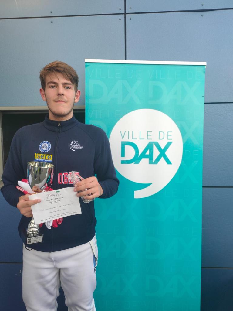 Nolan Wingerter l'emporte au circuit national de Dax escrime grenoble