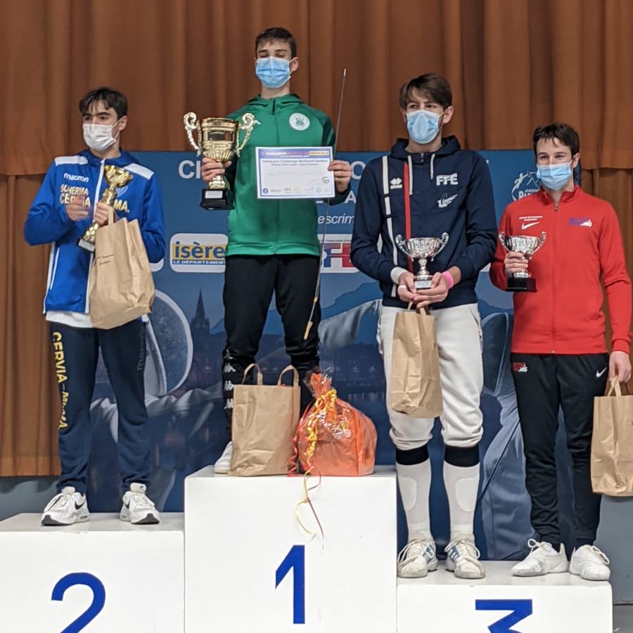 podium challenge bertrand dedieu épée homme grenoble