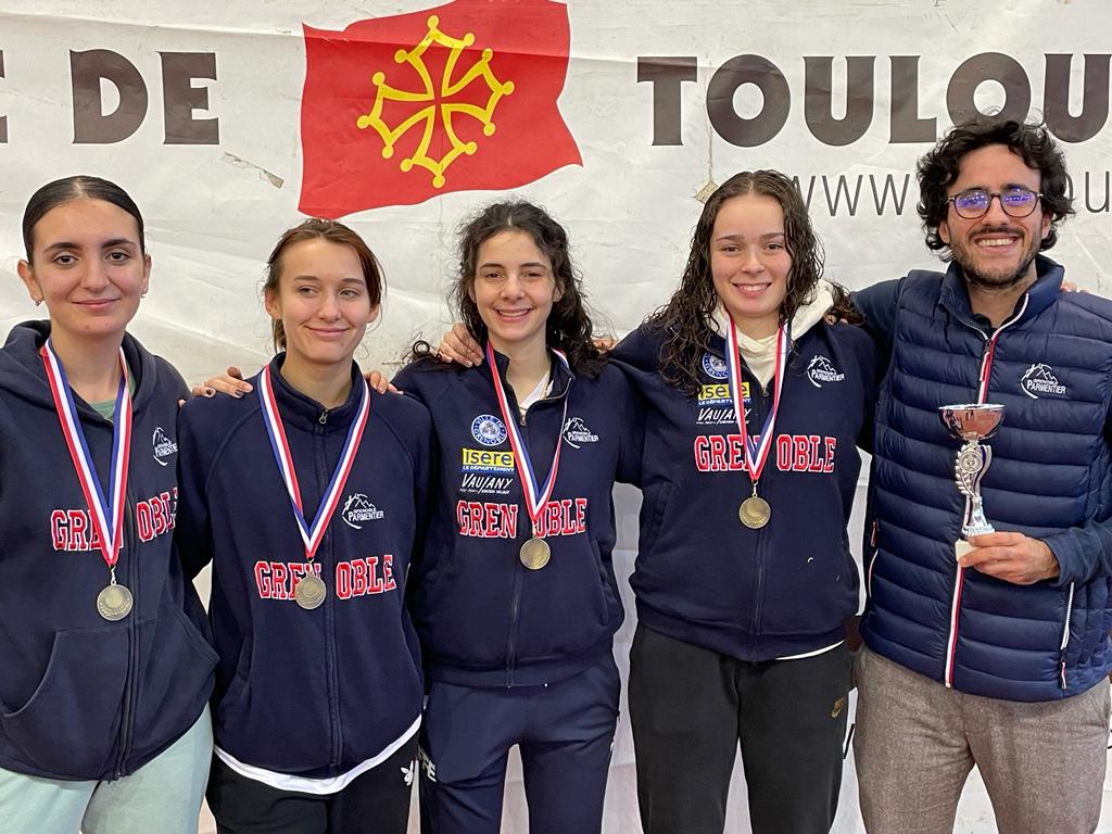 toulouse circuit national u20 équipe féminine grenoble parmentier escrime