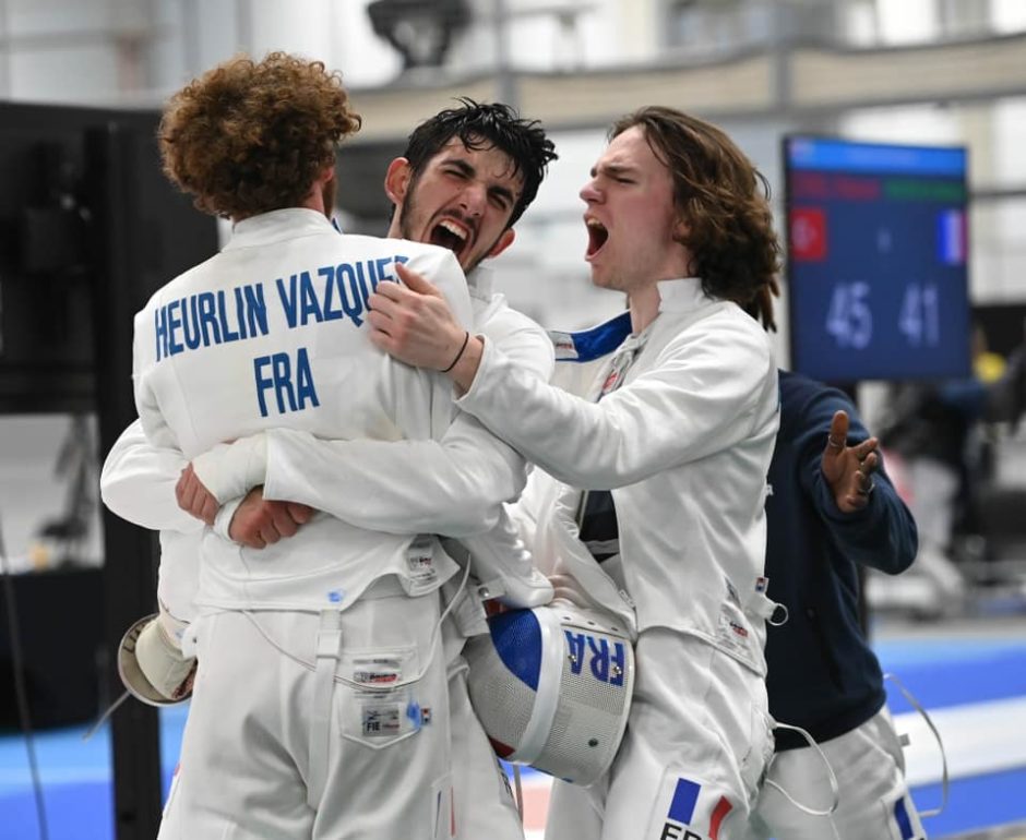 TALLIN, CADET EUROPEAN CHAMPIONSHIP IN PHOTO: france PHOTO BY EVA PAVIA #BIZZITEAM bastien Archambeaud escrime grenoble parmentier